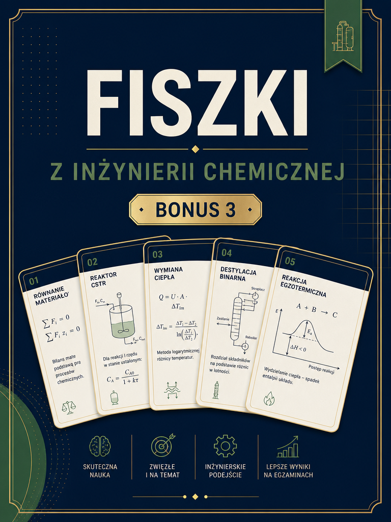 Okładka: Fiszki z inżynierii chemicznej