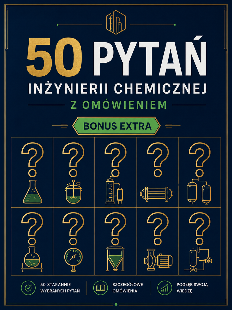 Okładka: 50 pytań inżynierii chemicznej z omówieniem